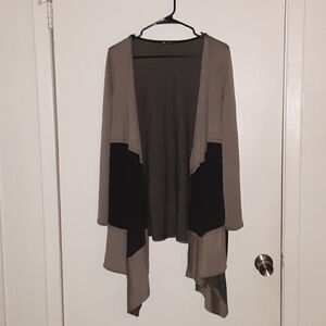 Vision Apparel Color Block Open Cardigan Size Medium